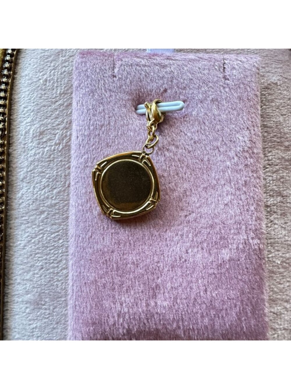 18k Gold PVD Stainless Steel Sunburst Charm Clip On Celestial Sun White Enamel - Picture 5 of 13